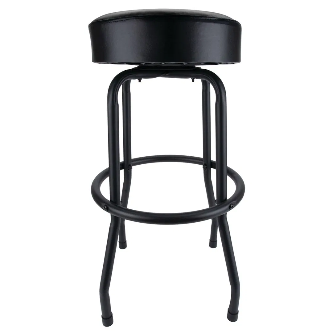 W85010 – PERFORM TOOL Stool, 14 Inch Round Vinyl Fully Padded Seat Swivel Chrome Plated Legs Without - view 2